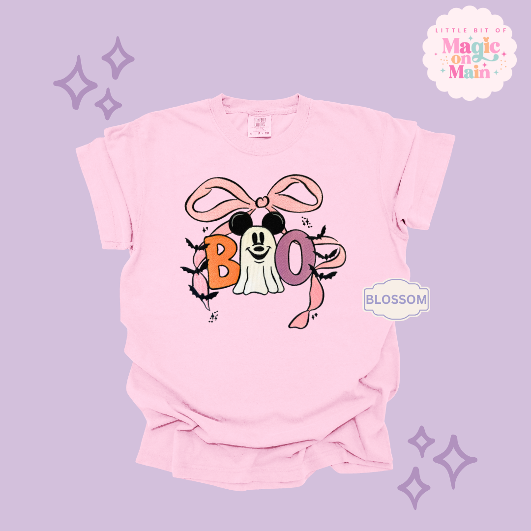 EMBROIDERED BOO (no text) - ADULT T-SHIRT