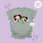 PRINTED MICKEY & MINNIE CHRISTMAS - ADULT T-SHIRT