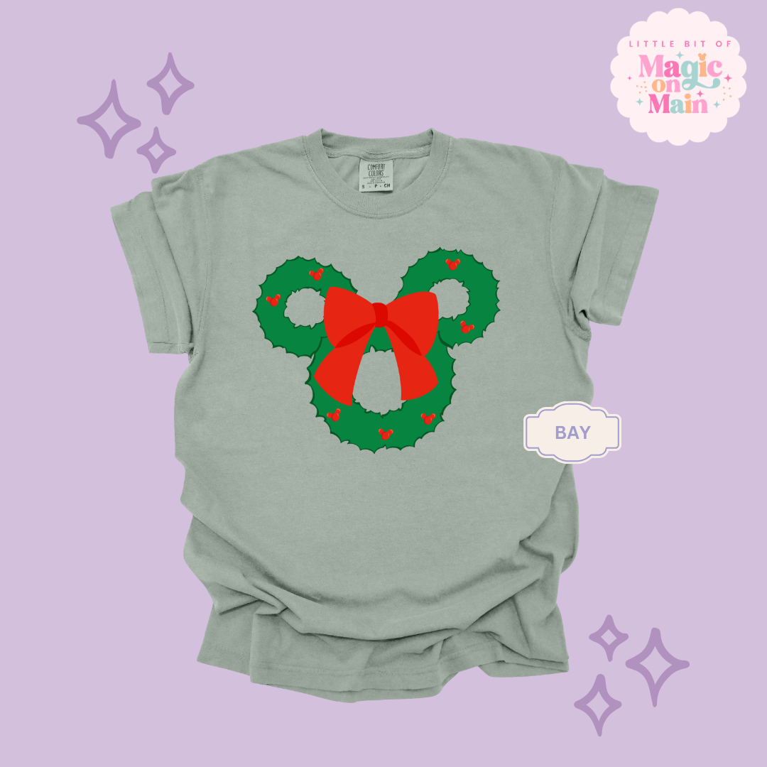 PRINTED MICKEY WREATH - EXCLUSIVE TO MoM - ADULT T-SHIRT