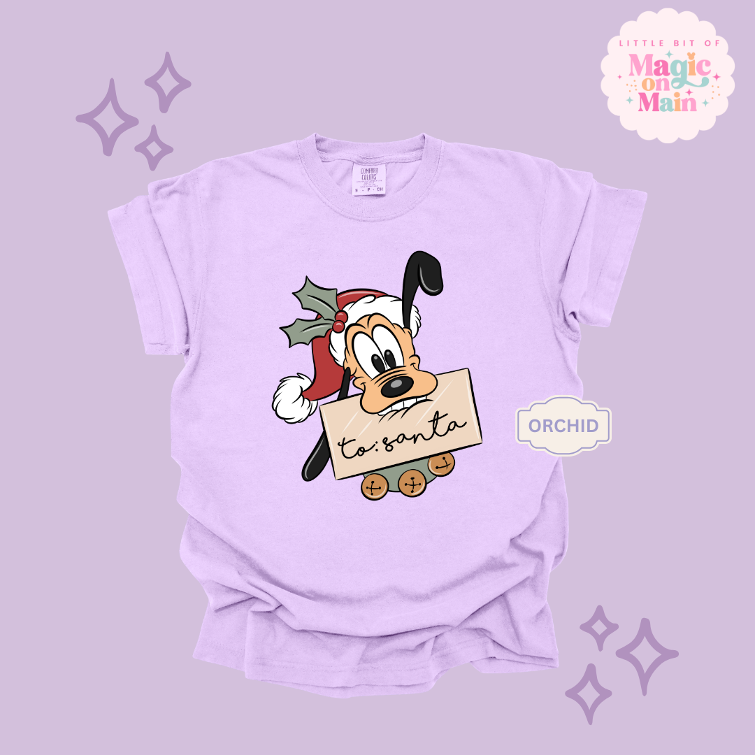 PRINTED PLUTO CHRISTMAS - ADULT T-SHIRT