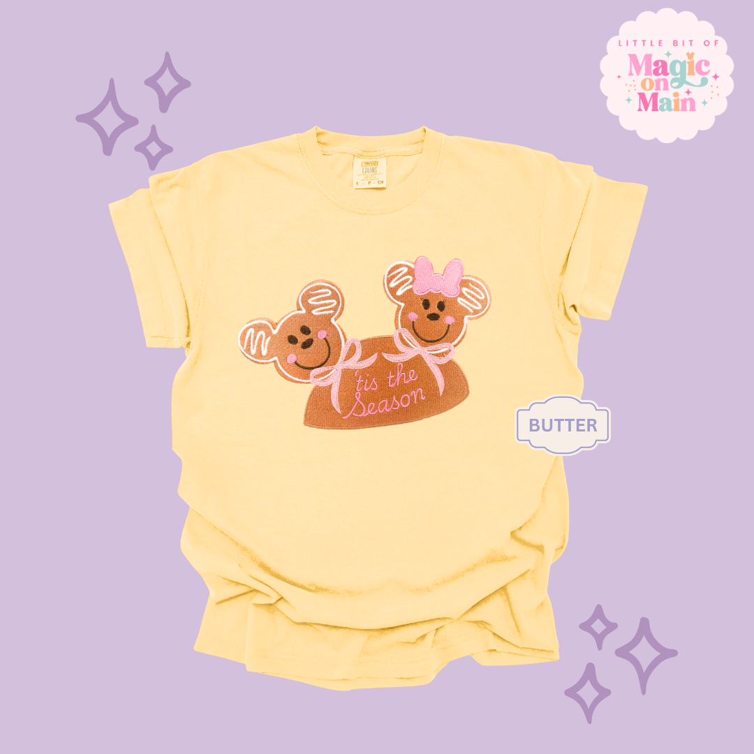 EMBROIDERED MICKEY & MINNIE GINGERBREAD HAT - EXCLUSIVE TO MoM - ADULT T-SHIRT