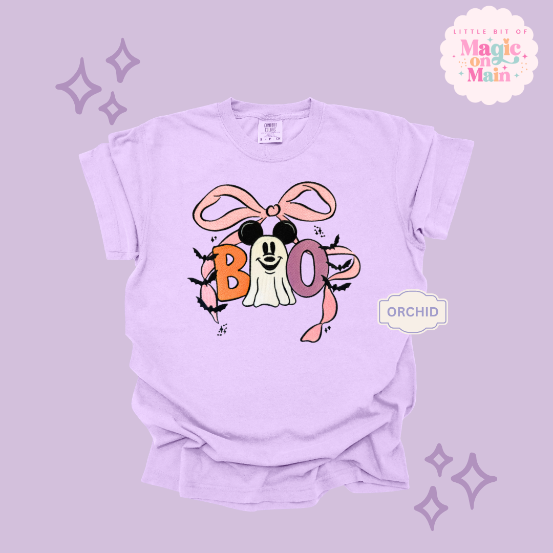 EMBROIDERED BOO (no text) - ADULT T-SHIRT