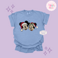 EMBROIDERED MICKEY & MINNIE CHRISTMAS - ADULT T-SHIRT