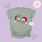 EMBROIDERED DONALD & DAISY CHRISTMAS - ADULT T-SHIRT