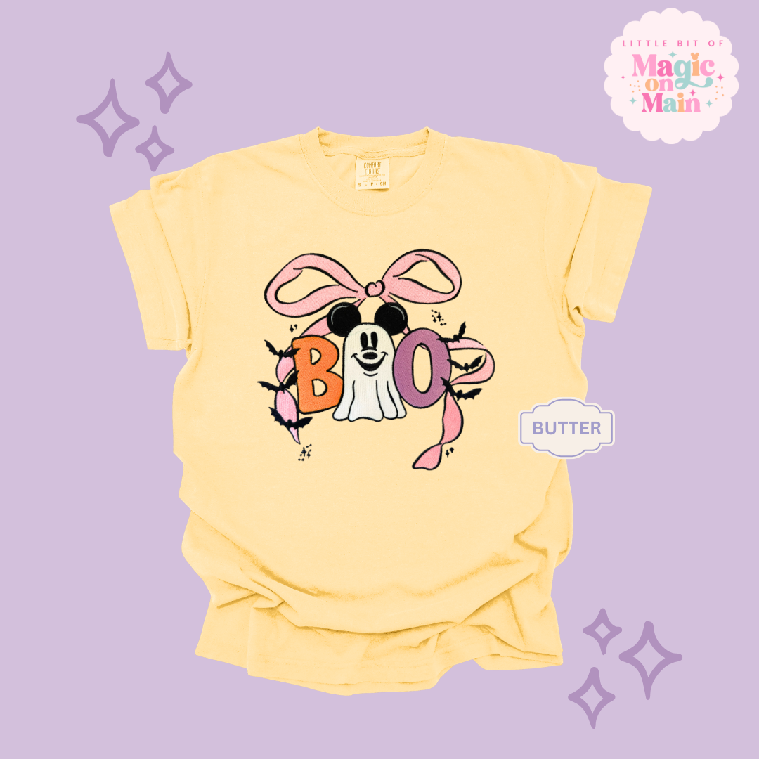 EMBROIDERED BOO (no text) - ADULT T-SHIRT