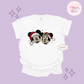 EMBROIDERED MICKEY & MINNIE CHRISTMAS - ADULT T-SHIRT