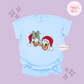 EMBROIDERED DONALD & DAISY CHRISTMAS - ADULT T-SHIRT