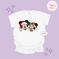 PRINTED MICKEY & MINNIE CHRISTMAS - ADULT T-SHIRT
