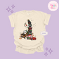 PRINTED CAR CHRISTMAS - ADULT T-SHIRT