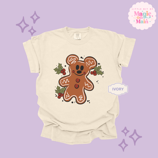 PRINTED GINGERBREAD - ADULT T-SHIRT