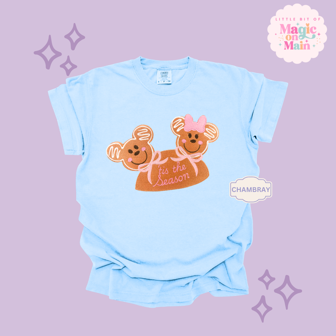 EMBROIDERED MICKEY & MINNIE GINGERBREAD HAT - EXCLUSIVE TO MoM - ADULT T-SHIRT