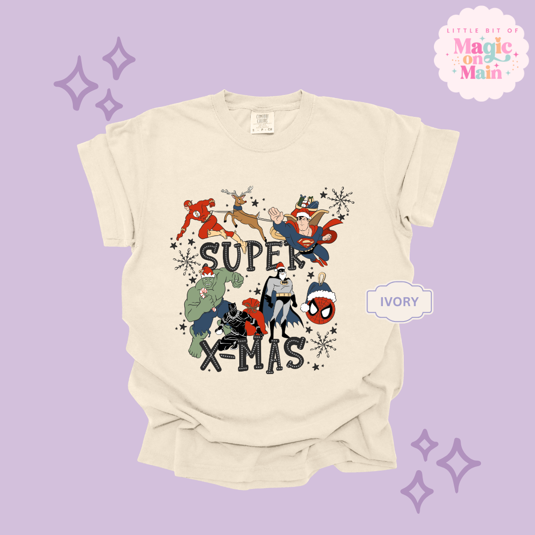 PRINTED SUPER CHRISTMAS - ADULT T-SHIRT
