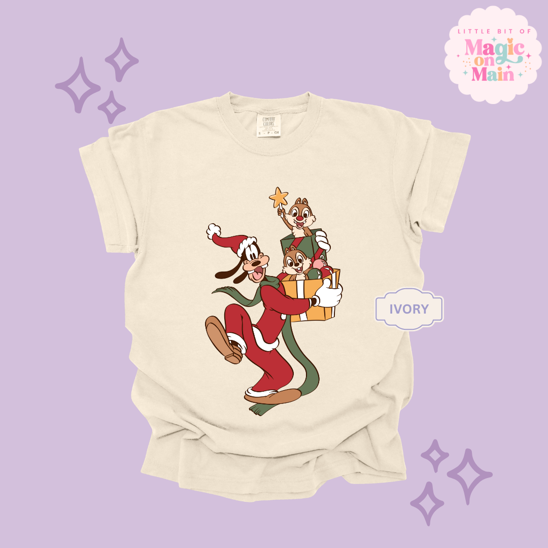 PRINTED GOOFY AND FRIENDS - ADULT T-SHIRT