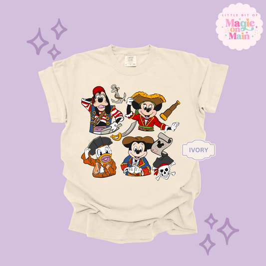 PRINTED PIRATES 2 - ADULT T-SHIRT