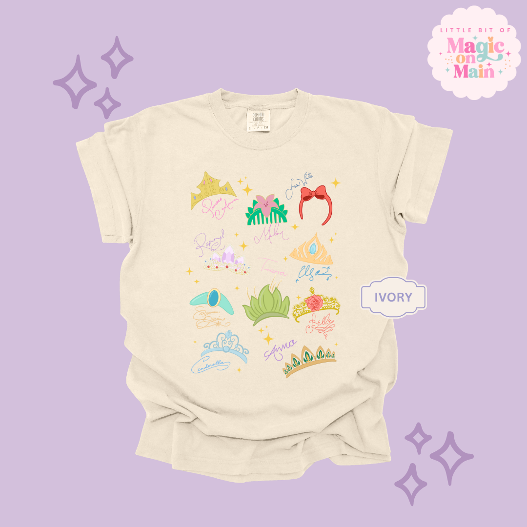PRINTED CROWNS - ADULT T-SHIRT