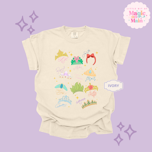 PRINTED CROWNS - ADULT T-SHIRT