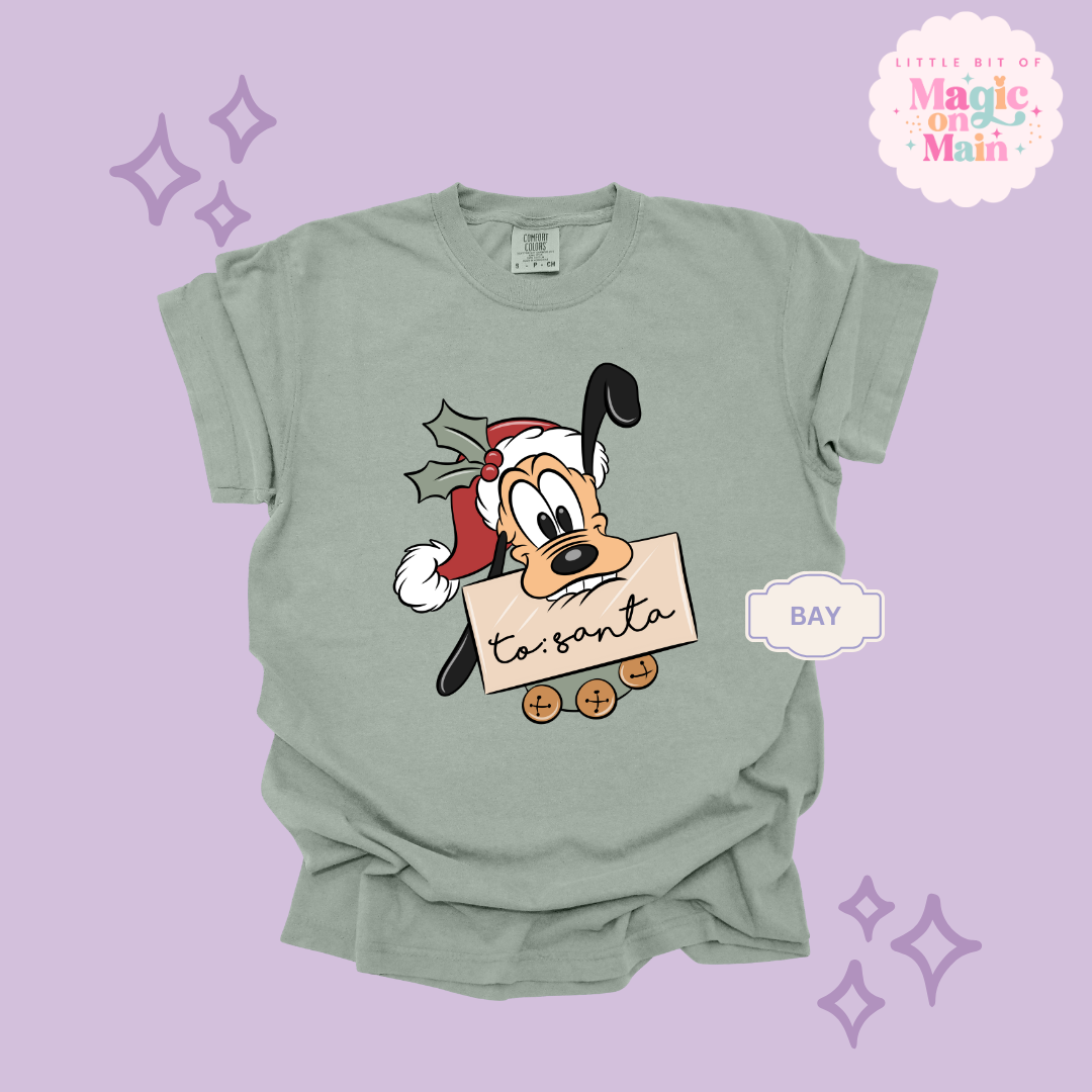 PRINTED PLUTO CHRISTMAS - ADULT T-SHIRT