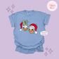 EMBROIDERED DONALD & DAISY CHRISTMAS - ADULT T-SHIRT