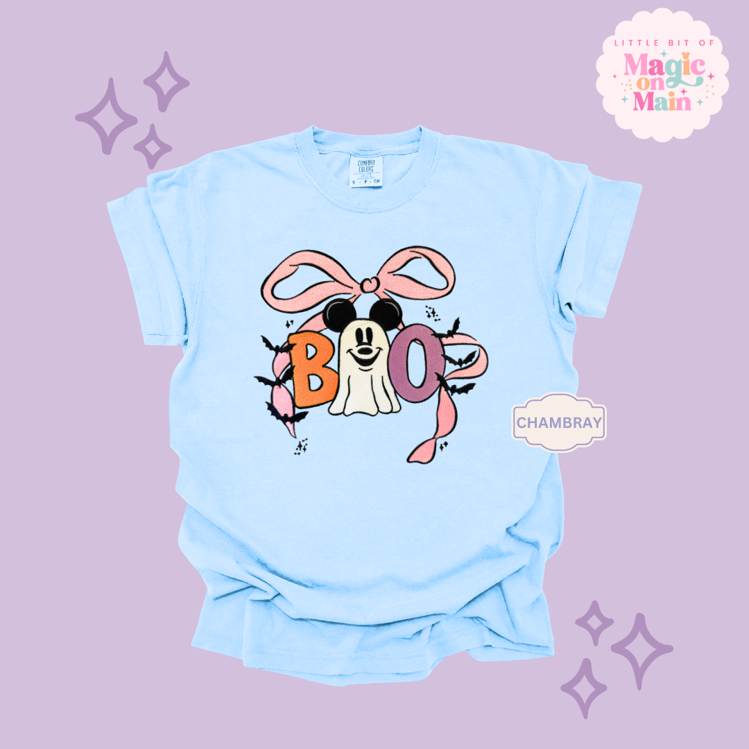 EMBROIDERED BOO (no text) - ADULT T-SHIRT