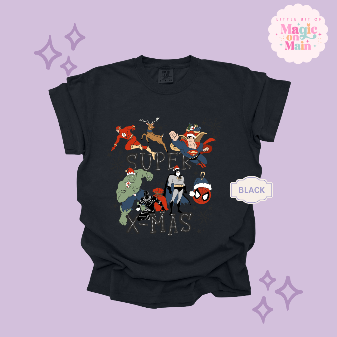 PRINTED SUPER CHRISTMAS - ADULT T-SHIRT