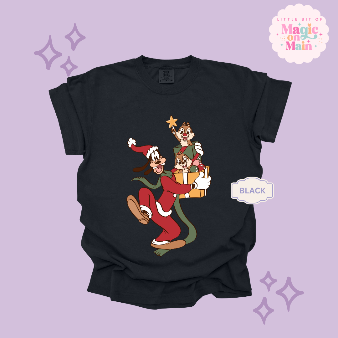 PRINTED GOOFY AND FRIENDS - ADULT T-SHIRT