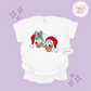 EMBROIDERED DONALD & DAISY CHRISTMAS - ADULT T-SHIRT
