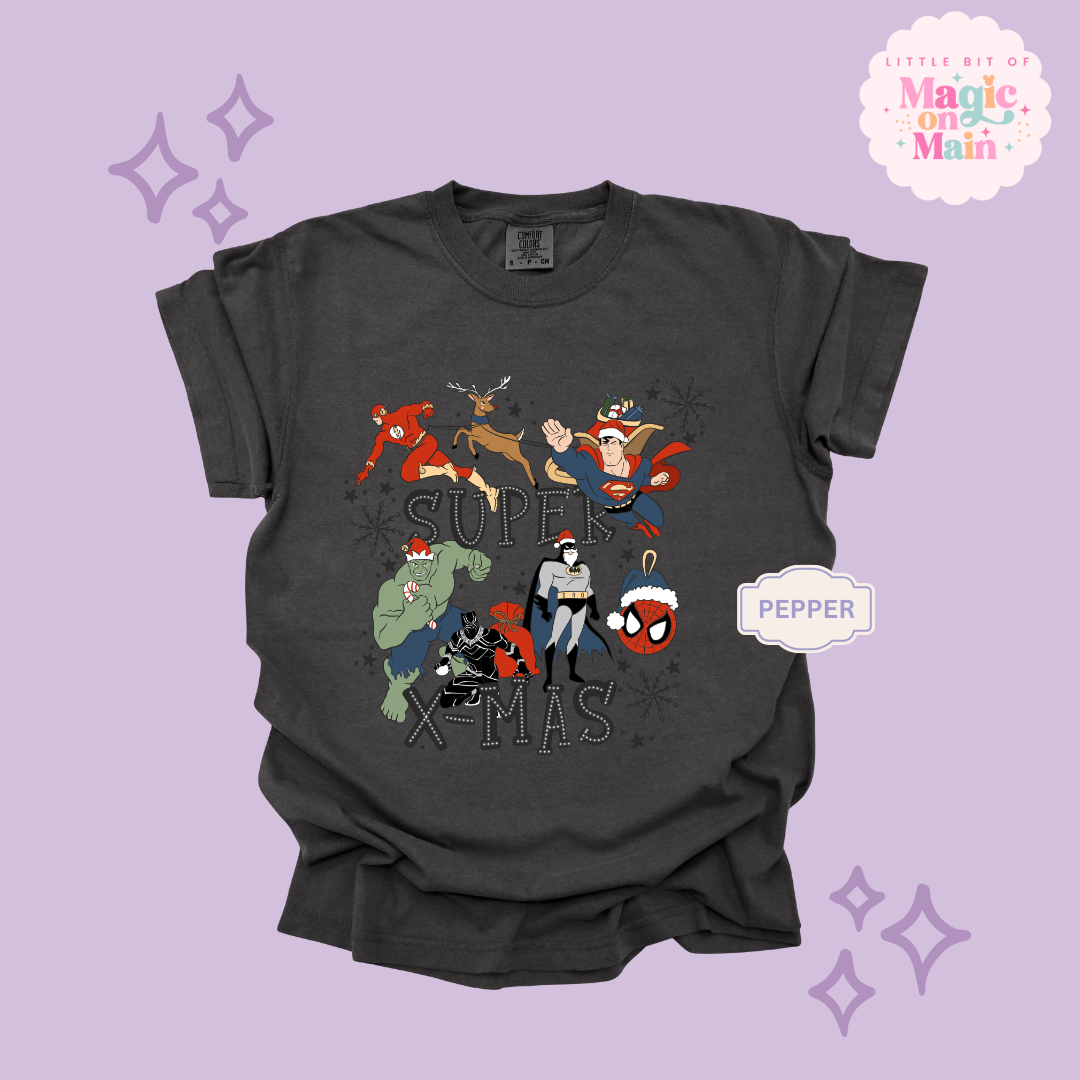 PRINTED SUPER CHRISTMAS - ADULT T-SHIRT