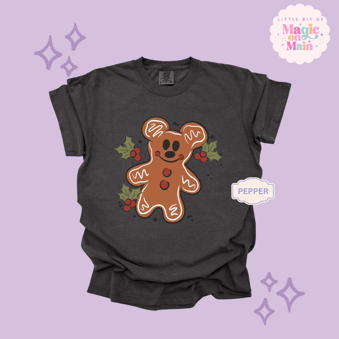 PRINTED GINGERBREAD - ADULT T-SHIRT