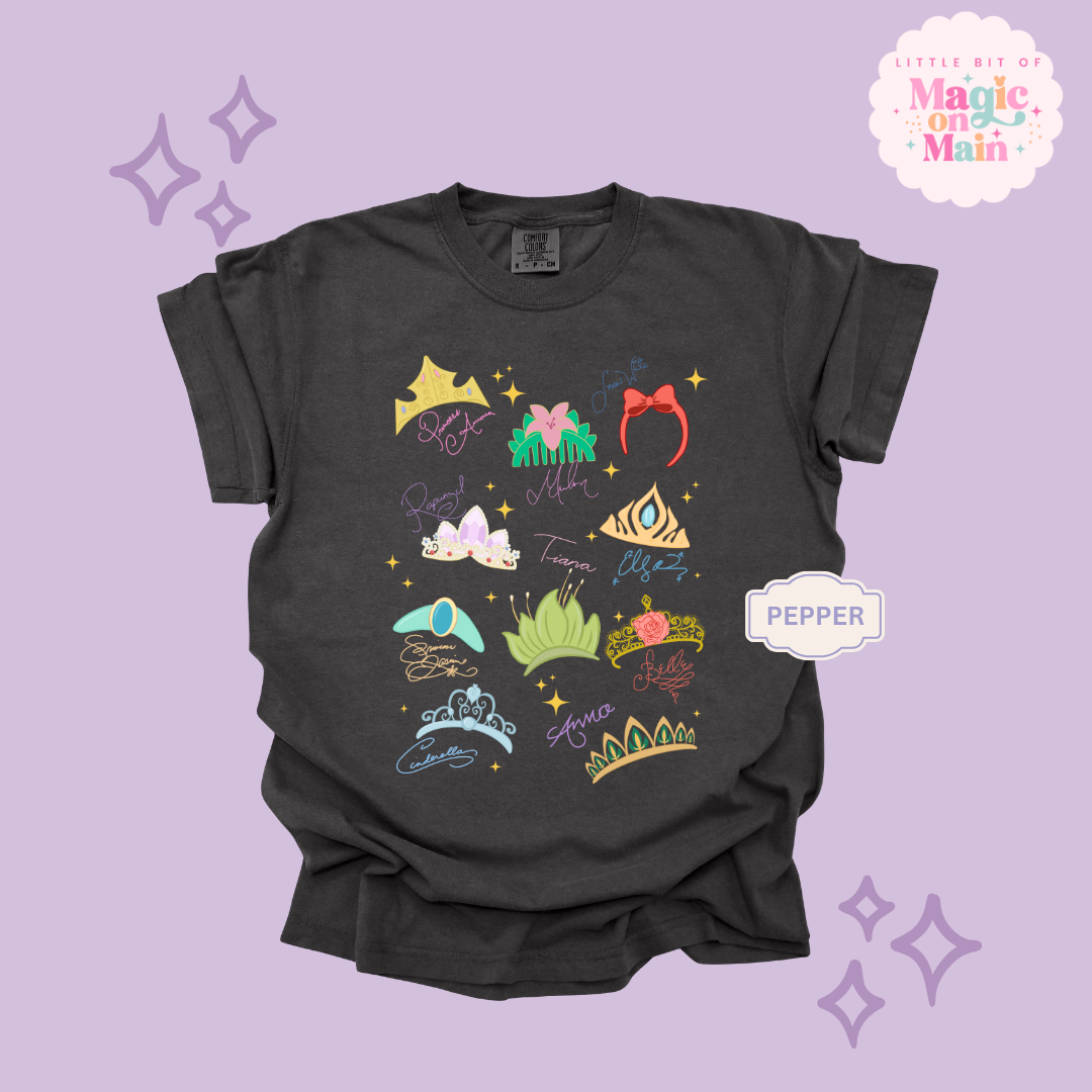 PRINTED CROWNS - ADULT T-SHIRT