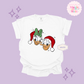 PRINTED DONALD & DAISY CHRISTMAS - ADULT T-SHIRT