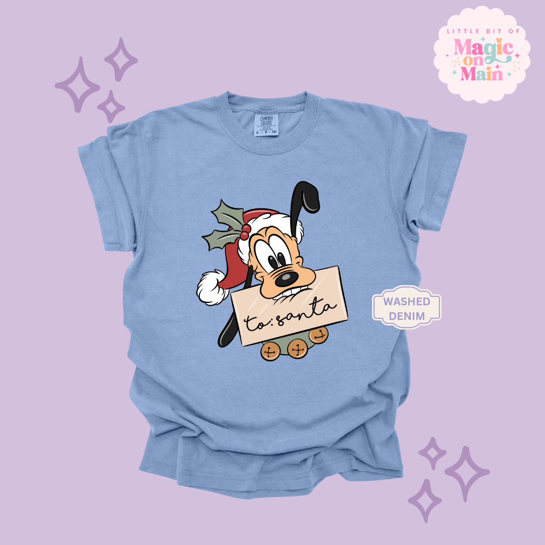 PRINTED PLUTO CHRISTMAS - ADULT T-SHIRT