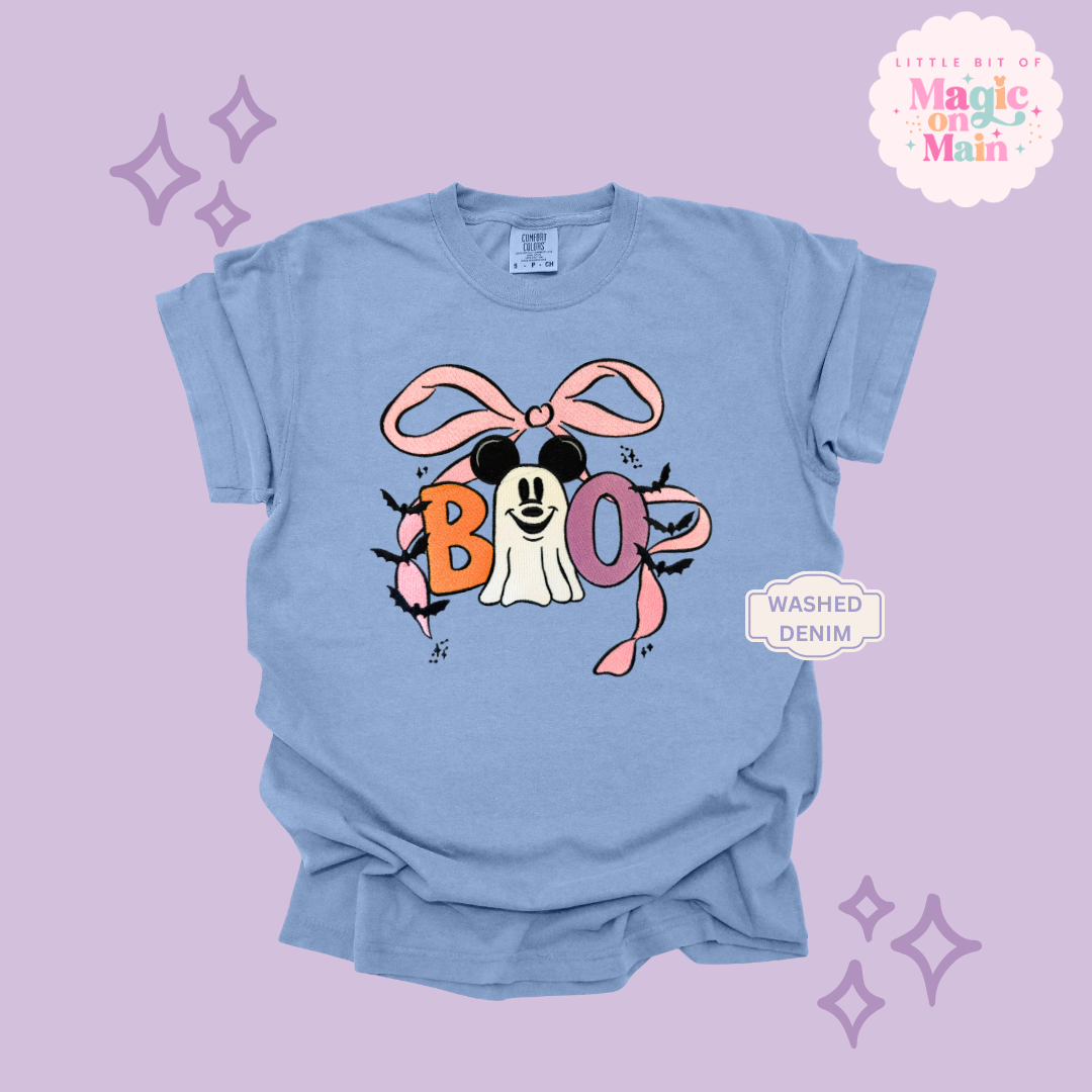 EMBROIDERED BOO (no text) - ADULT T-SHIRT