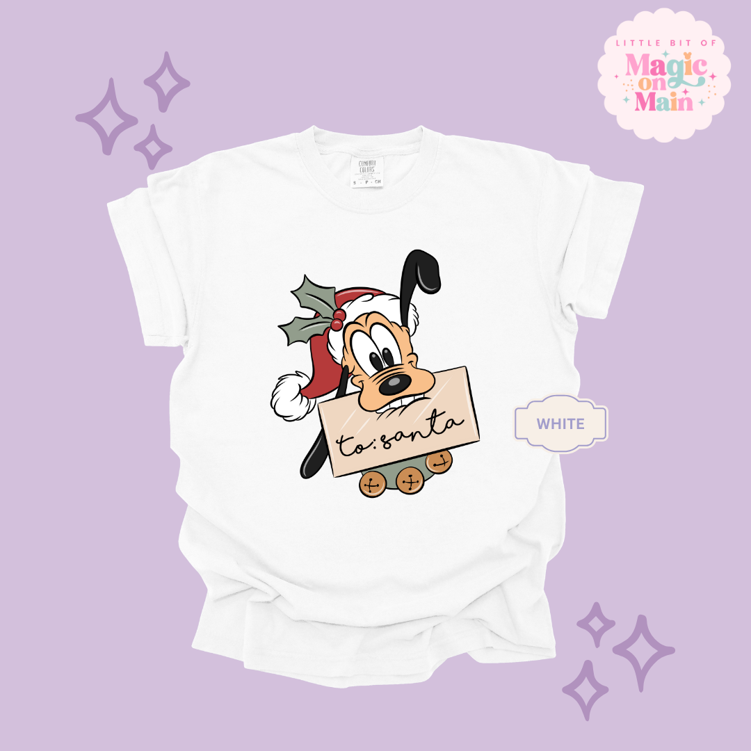 PRINTED PLUTO CHRISTMAS - ADULT T-SHIRT