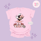 PRINTED MINNIE CHRISTMAS BALLERINA - ADULT T-SHIRT