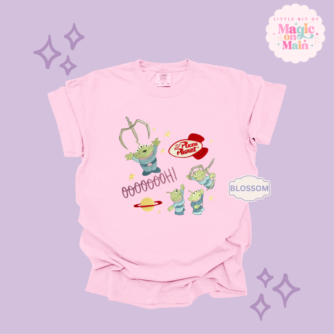 EMBROIDERED ALIENS - EXCLUSIVE TO MoM - ADULT T-SHIRT