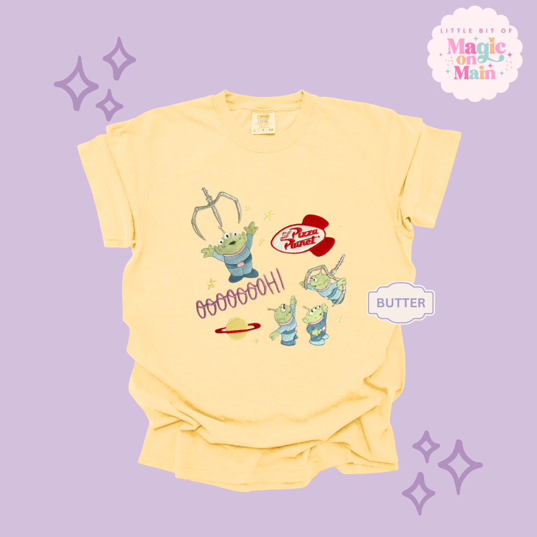 EMBROIDERED ALIENS - EXCLUSIVE TO MoM - ADULT T-SHIRT
