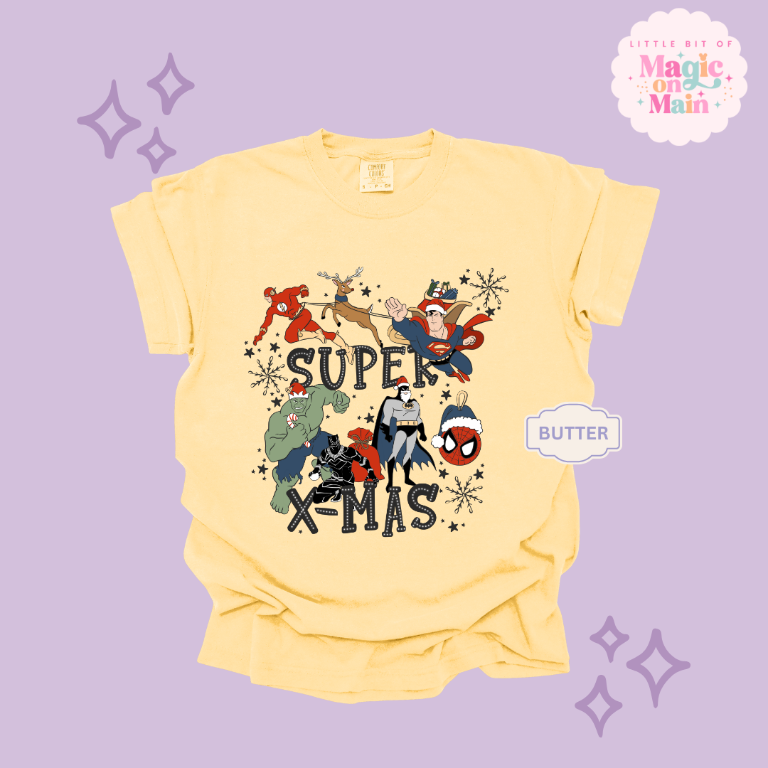 PRINTED SUPER CHRISTMAS - ADULT T-SHIRT