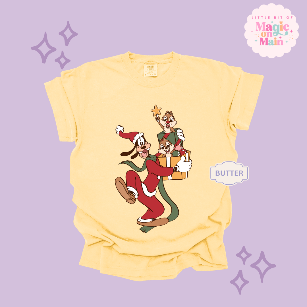 PRINTED GOOFY AND FRIENDS - ADULT T-SHIRT