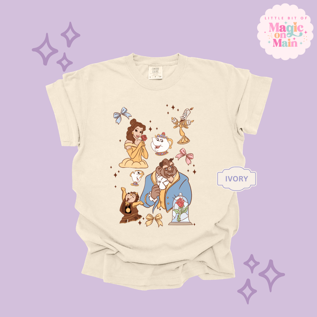 PRINTED BELLE- ADULT T-SHIRT 10044