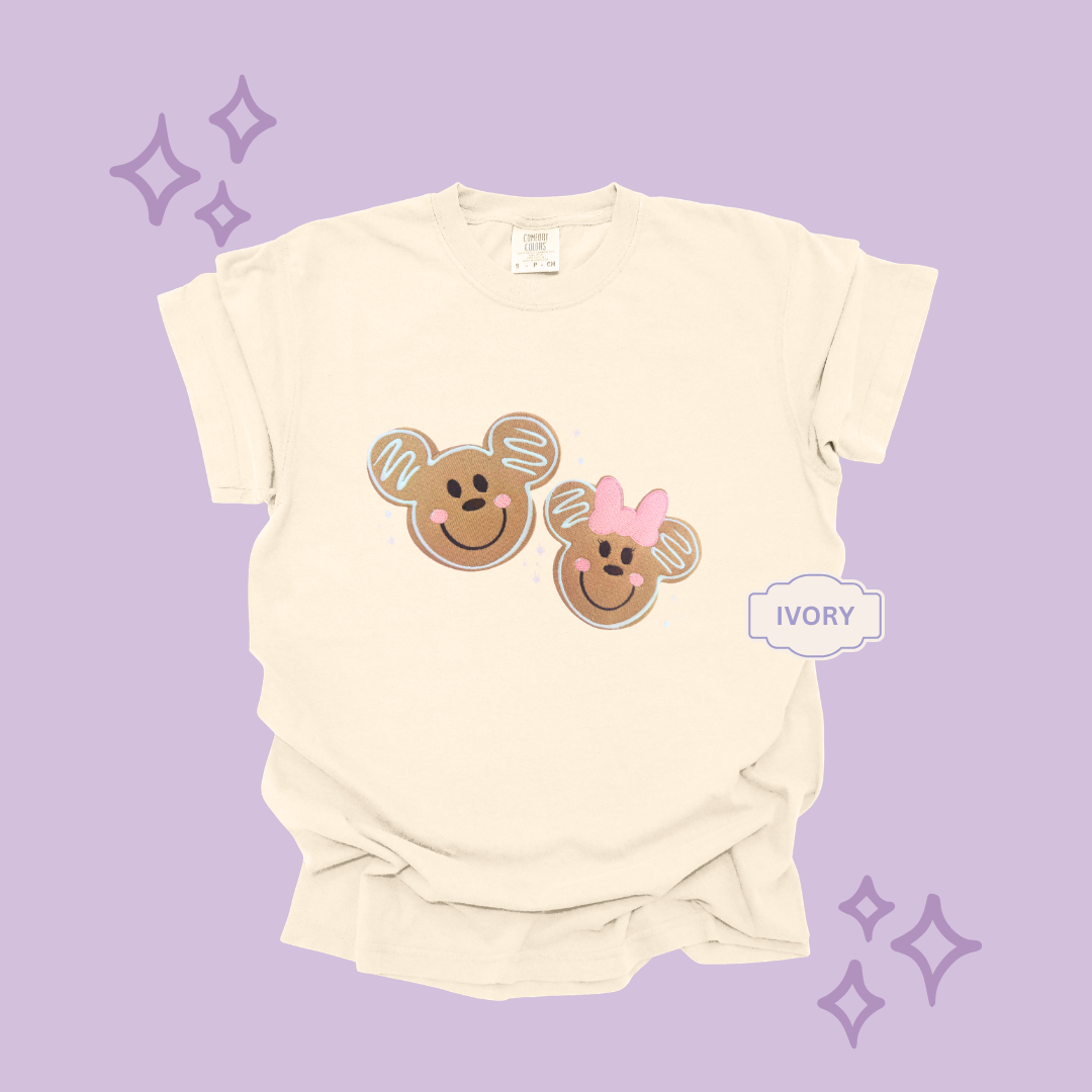 EMBROIDERED GINGERBREAD - EXCLUSIVE TO MoM- ADULT T-SHIRT