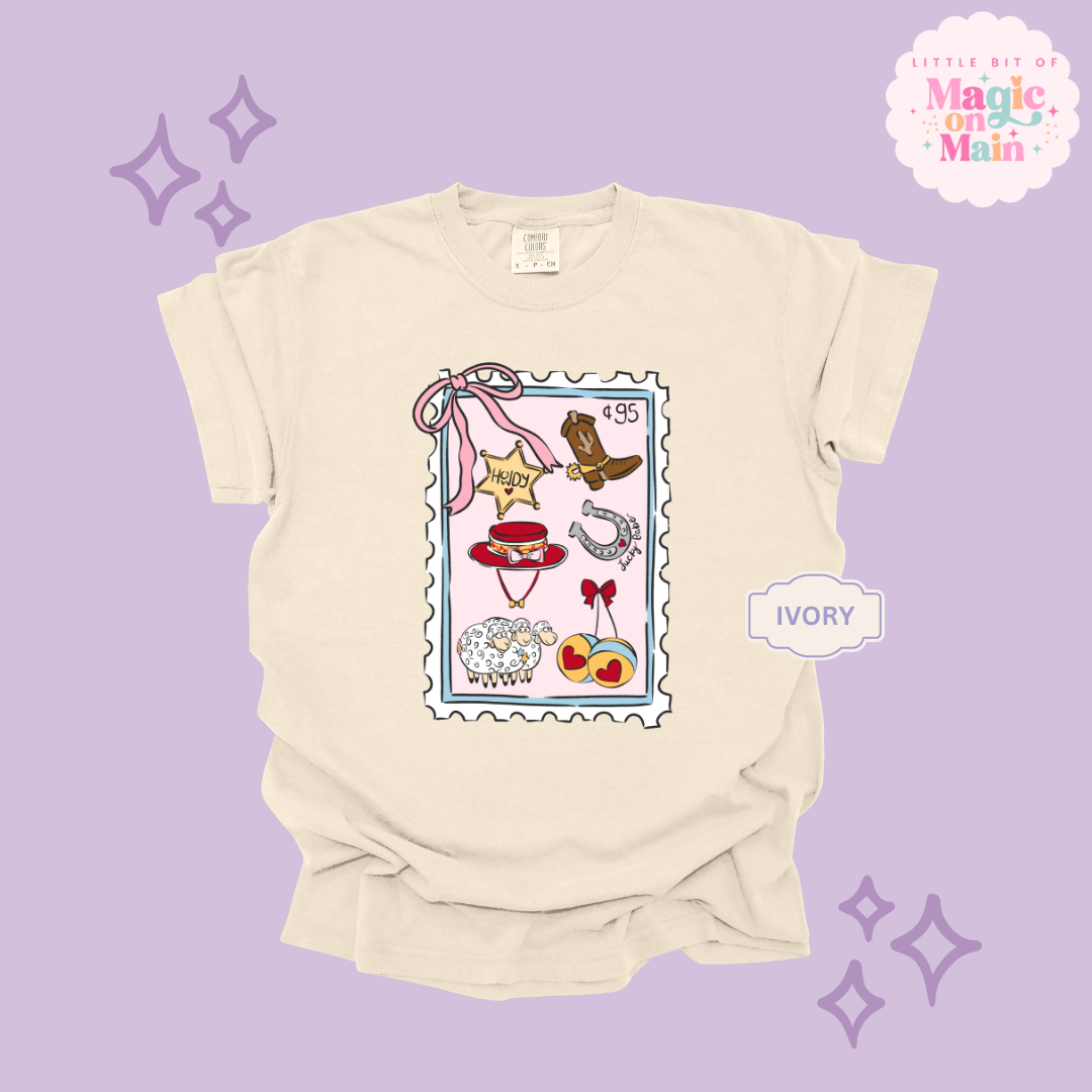 PRINTED GIRLIE POP STAMP - ADULT T-SHIRT 10002