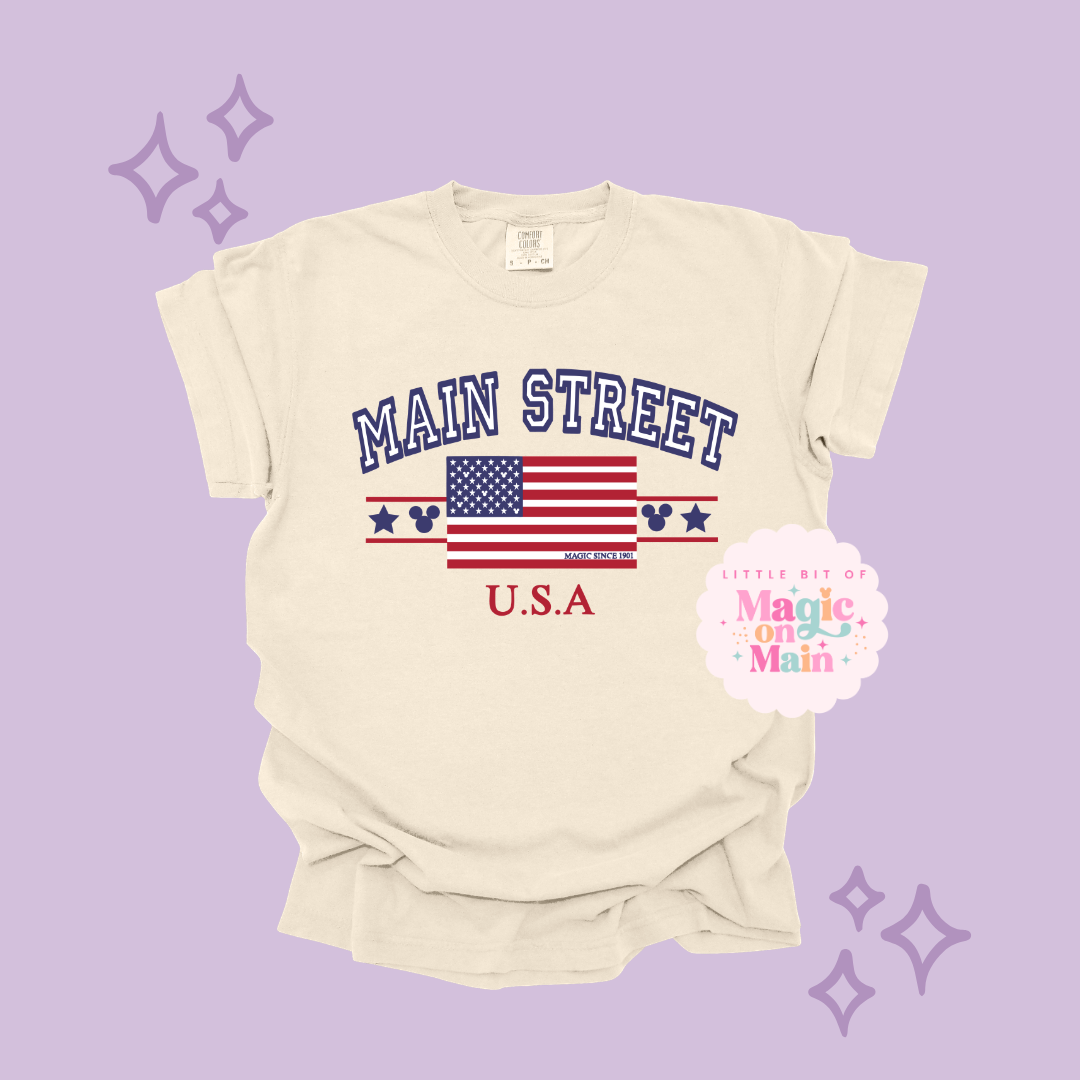 PRINTED MAIN STREET USA - EXCLUSIVE TO MoM - ADULT T-SHIRT 10063