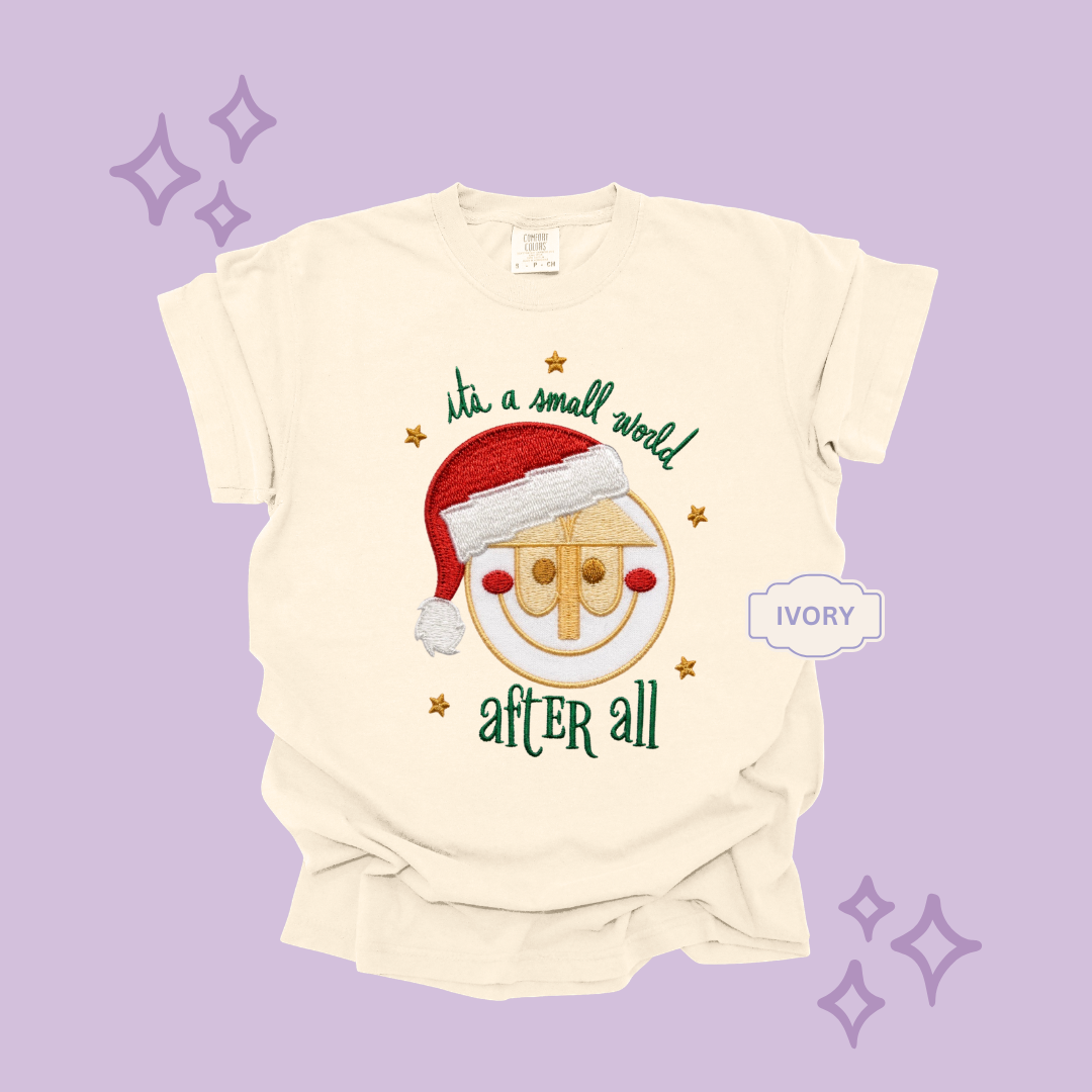 EMBROIDERED SML WORLD - EXCLUSIVE TO MoM- ADULT T-SHIRT