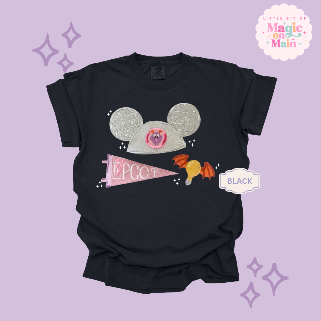 EMBROIDERED  EPCOT GIRLIE - EXCLUSIVE TO MoM - ADULT T-SHIRT 10042