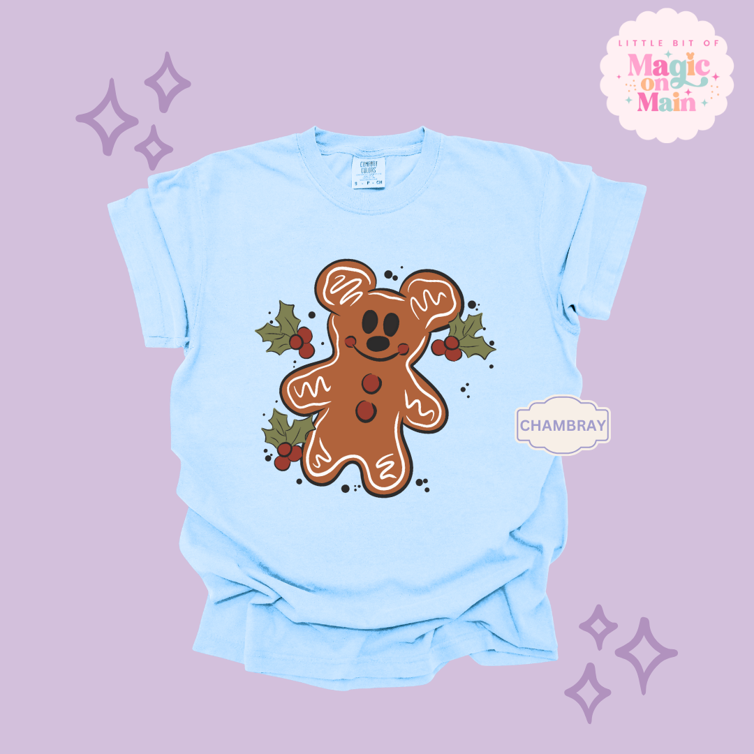 PRINTED GINGERBREAD - ADULT T-SHIRT