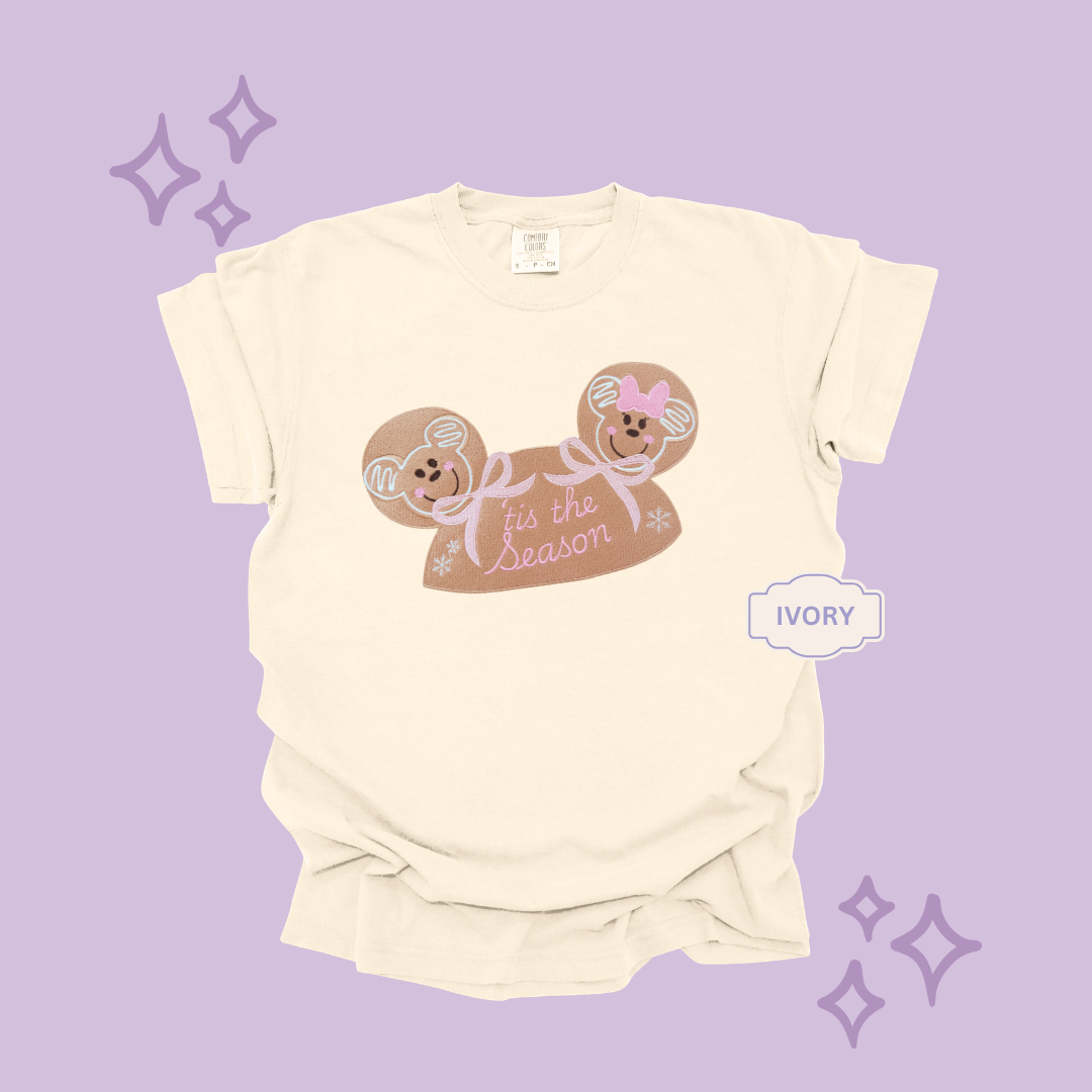EMBROIDERED GINGERBREAD HOLIDAY HAT - EXCLUSIVE TO MoM- ADULT T-SHIRT