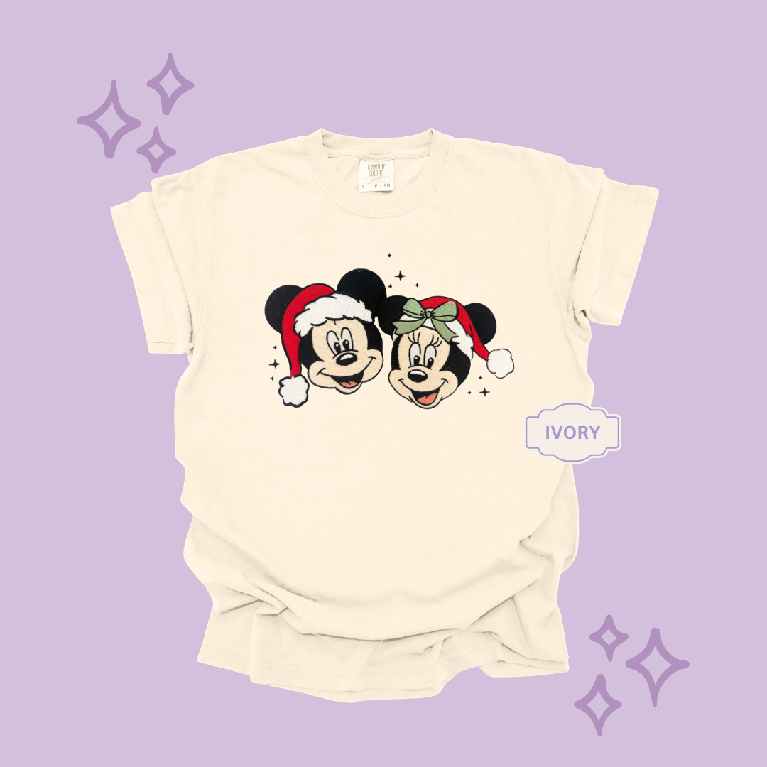EMBROIDERED MERRY MCKY MNIE - EXCLUSIVE TO MoM- ADULT T-SHIRT