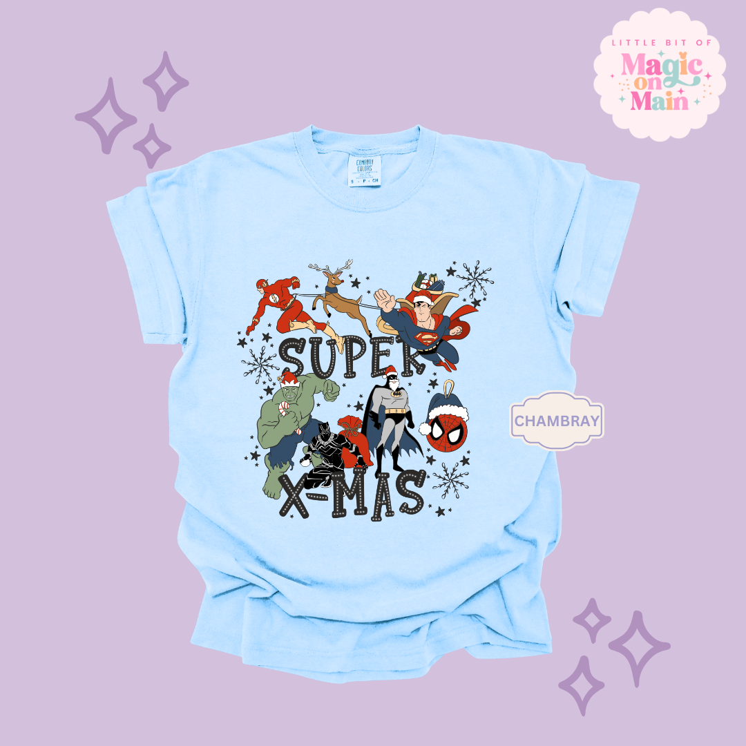 PRINTED SUPER CHRISTMAS - ADULT T-SHIRT