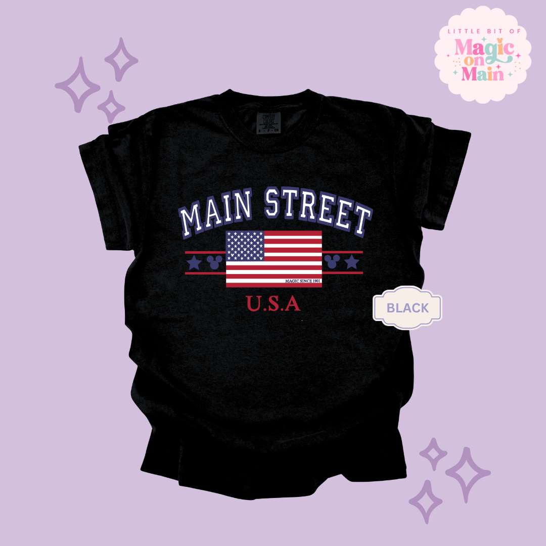 PRINTED MAIN STREET USA - EXCLUSIVE TO MoM - ADULT T-SHIRT 10063
