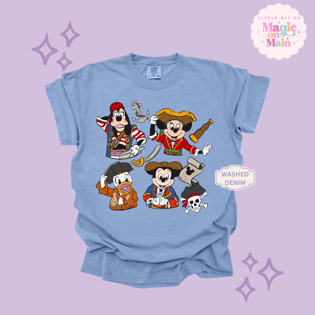 PRINTED PIRATES 2 - ADULT T-SHIRT